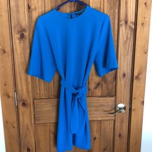 Felicity & Coco. Blue wrap dress